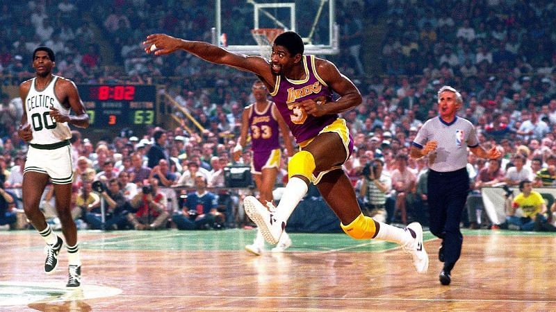 Johnson earned his nickname 'Magic' in high school for his entertaining ball-handling.